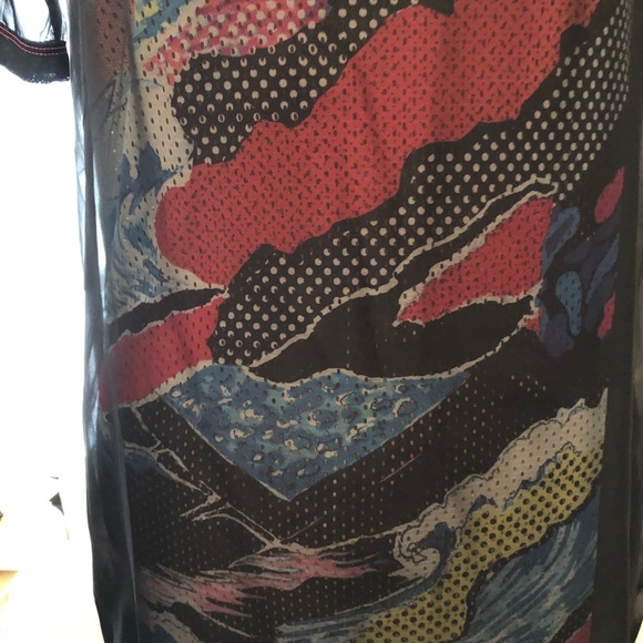 New Adidas Original Sheer Mesh Dress Tee XS - Picture 3 of 8